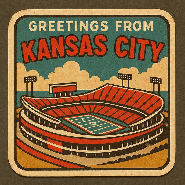 Autocollant "Salutations de Kansas City" 3" pour la vente par Christmas All Over