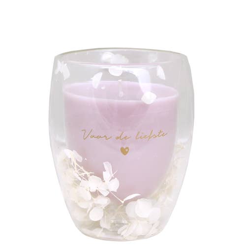 SOJAKAARS IN THEEGLAS - VOOR DE LIEFSTE voor wholesale door My Flame Lifestyle