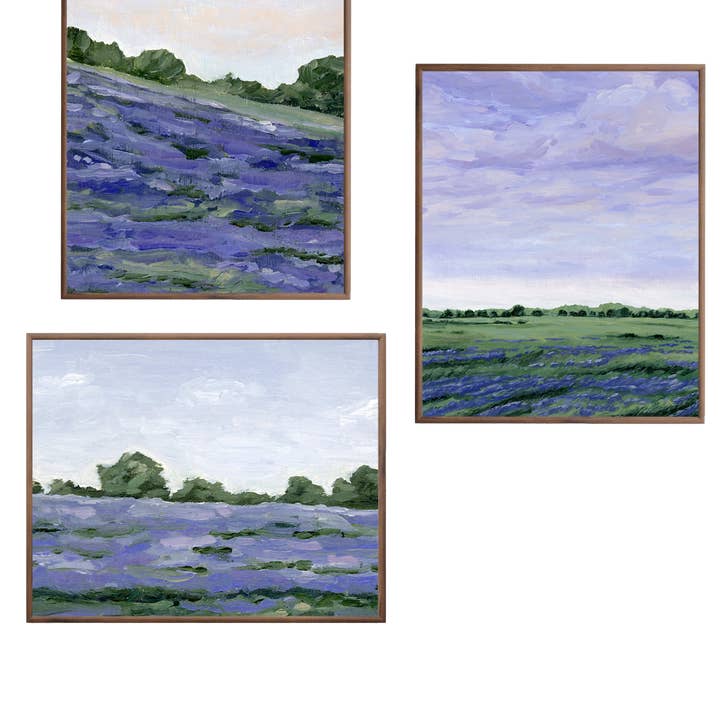 Bluebonnet Print Bundle Three (3 tryck) för wholesale av Michelle McGuire Studio