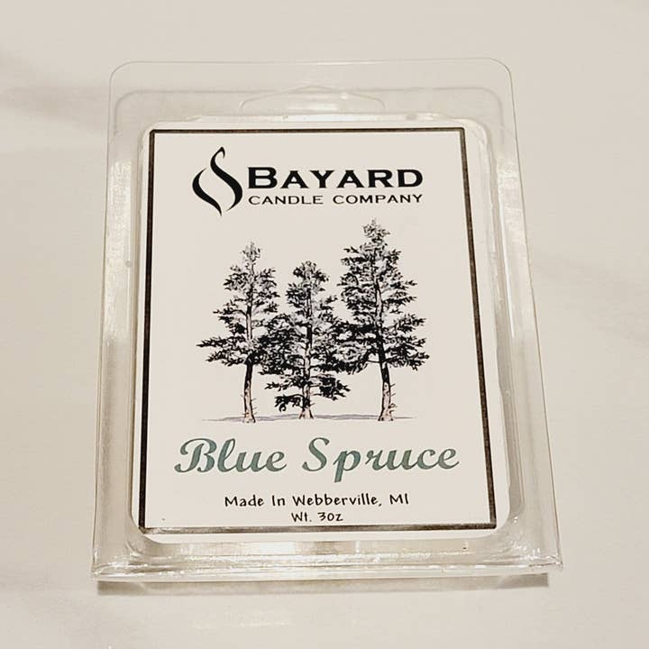 Blue Spruce Wax Melts for wholesale by Bayard Candle Company