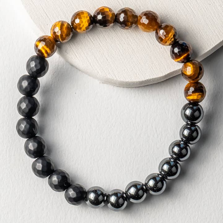 Men's Hematite Regular Bracelet for wholesale by Be the Light Malas