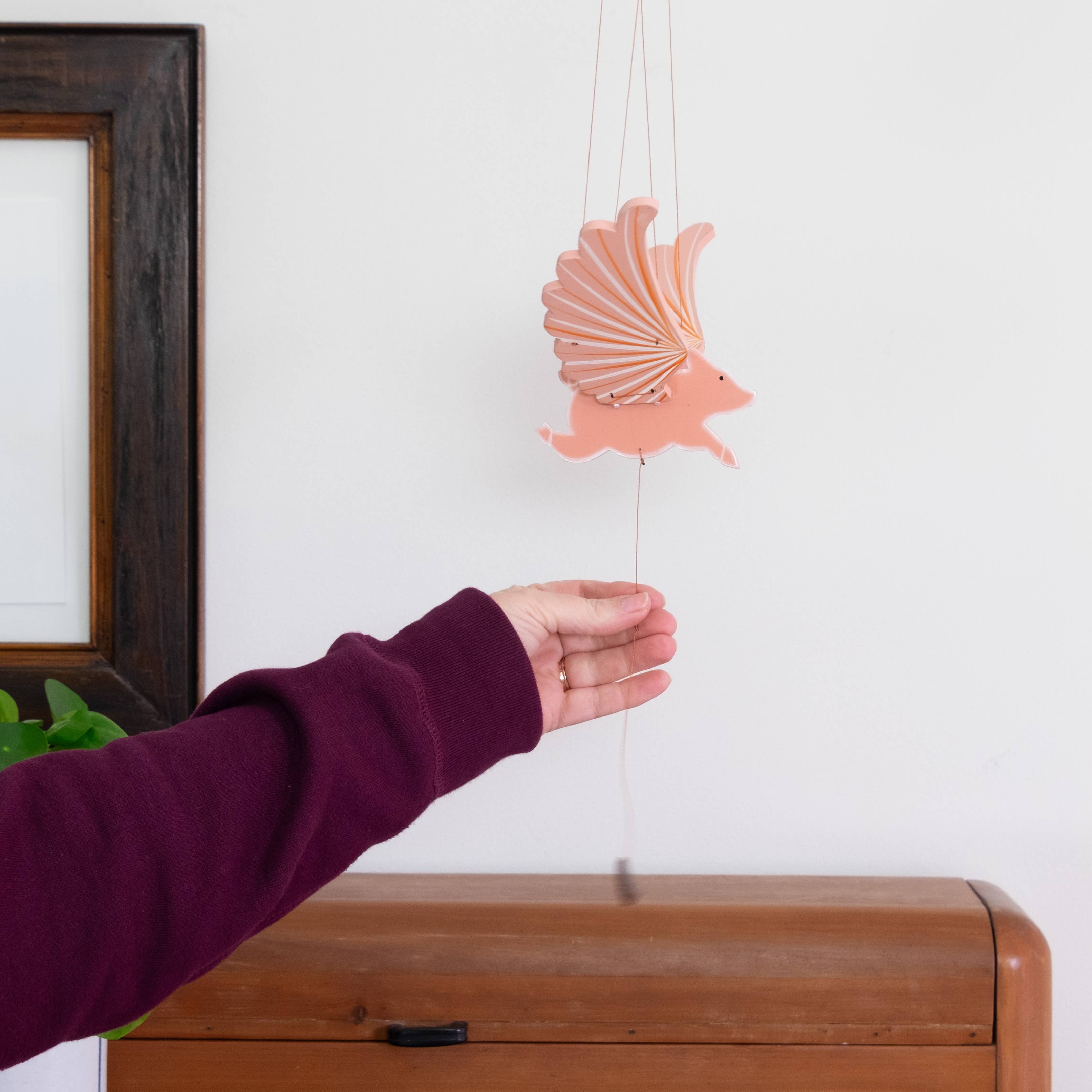 Tulia's Artisan Gallery - Wholesale Mobile - Flying Pig Mobile1