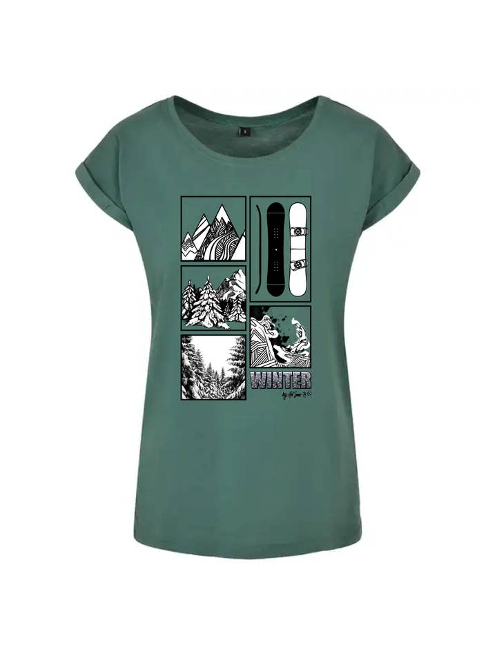 Hot Savoie 74 - Wholesale Screen Printed T-Shirt - Women's - Women's T-shirt - Winter Pelemele9