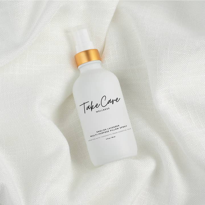 Take Care Wellness - Venta al por mayor Espráis para interior y ropa de cama - Spray de almohada English Lavender (botella de vidrio de lujo)