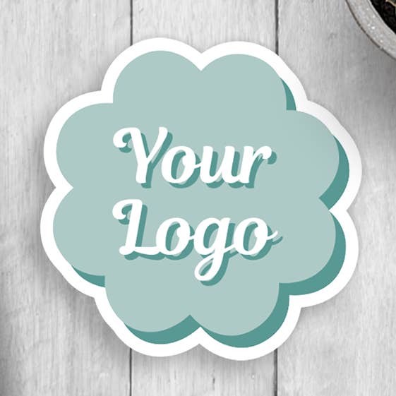 Custom Logo Vinyl Sticker for wholesale by Expression Design Co