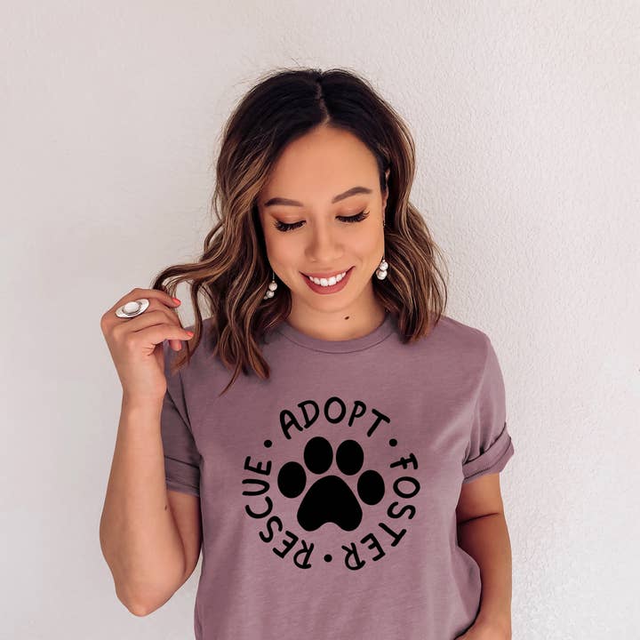 Adopt Rescue Foster Shirt for wholesale by Main Street Tees