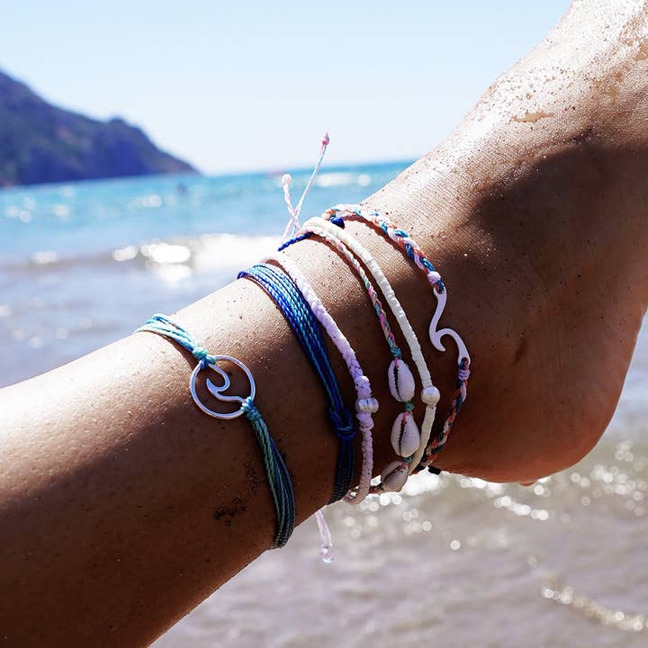 World End Imports Jewelry & Gifts - Wholesale Jewelry Set - Ak Reef Knot Wax Cord Ocean Colors-12