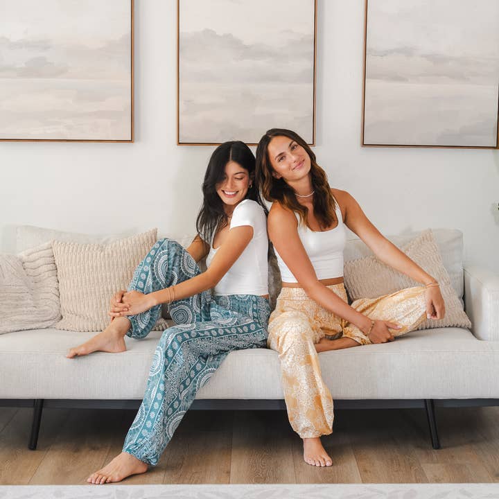 Lotus and Luna - Venta al por mayor Pantalones - Mujer - Pantalones Harem Playa Zafiro5