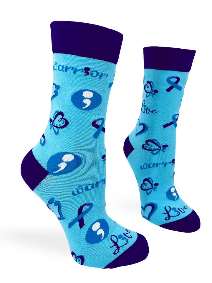 Suicide Prevention Women's Crew Socks for wholesale by Fabdaz