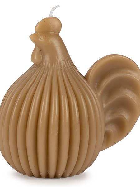 Candle chicken brown 11 cm, pack of 12 for wholesale by Baden Collection