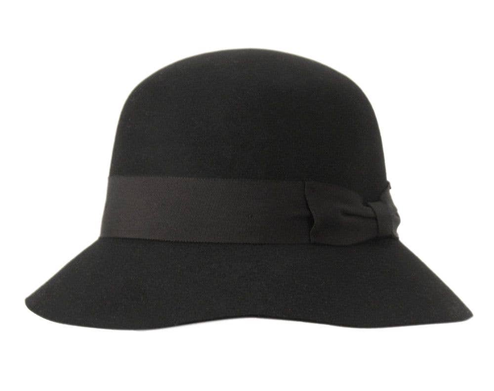 Epoch hats – wholesale Cloche hat – Women’s – Ladies Wool Felt Hats With Grosgrain Ribbon1