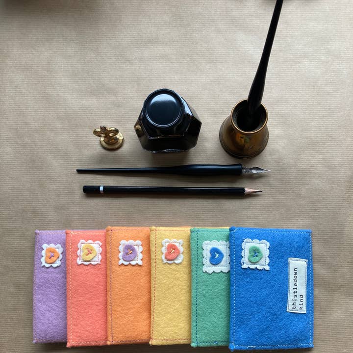 Thistledown Kind - Wholesale Classic Toy - Kids - Little Love Letters Felt Play Stationary - Rainbow Intro Set