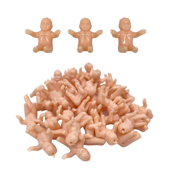 Plush Appeal LLC - Wholesale Decorative Figurine - Small King Cake Baby 2.5cm - Peach (3 Dozen)