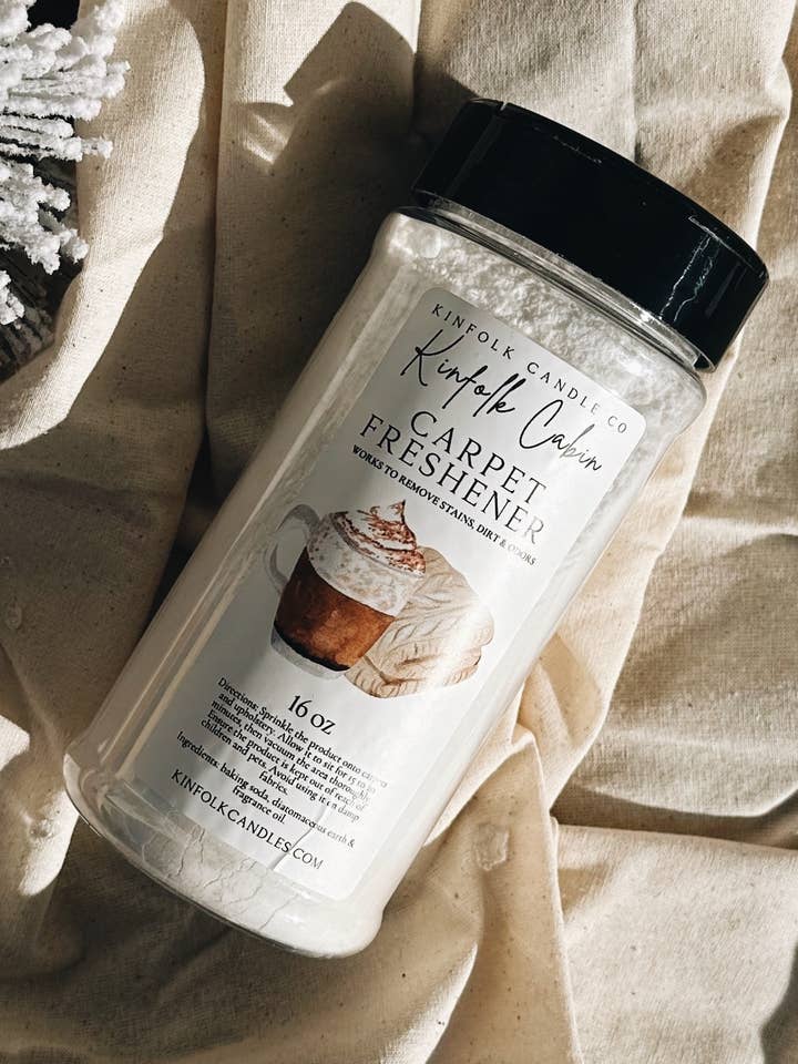 Poudre Rafraîchissante pour Tapis – Désodorisant Absorbant les Odeurs pour Sol pour la vente par Kinfolk Candle Company