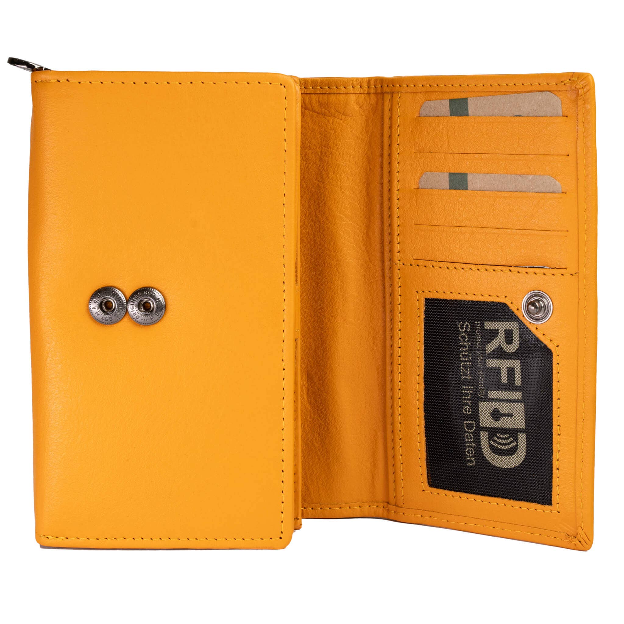 Greenwood - Wholesale Wallet - Women's - Yuki Large Wallet Women Leather Red RFID Protection12