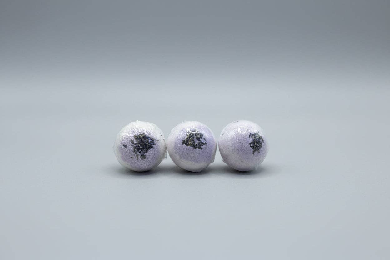 Etti Soap LLC - Wholesale Bath Bomb/Fizz - Premium Goat Milk Bath Bombs – Lavender • Set of 3 (2.2 oz each)0