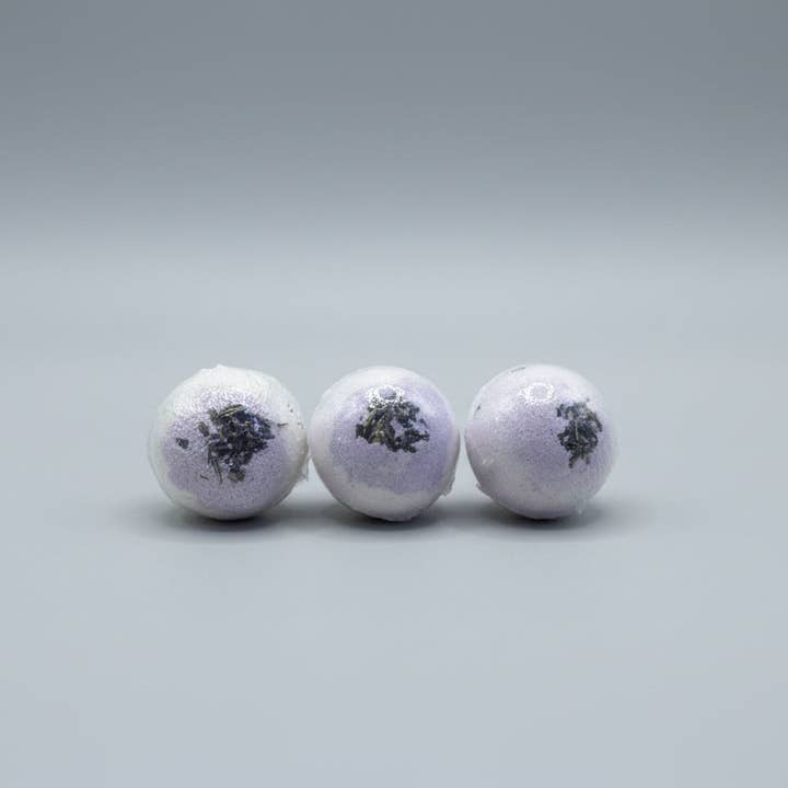 Etti Soap LLC - Wholesale Bath Bomb/Fizz - Premium Goat Milk Bath Bombs – Lavender • Set of 3 (2.2 oz each)
