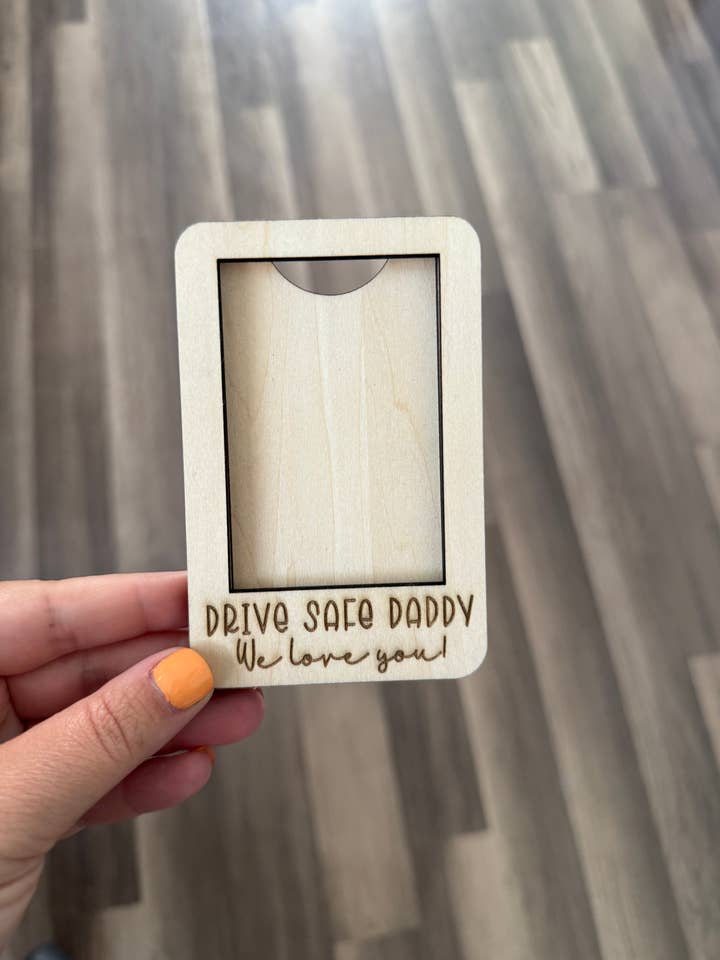 Drive Safe Daddy Frame | Magnet | Visor Clip for wholesale by Retro Ranch Creations Wholesale