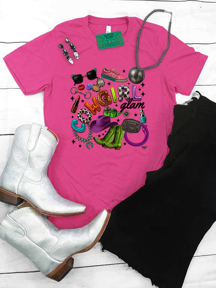 Cowgirl Glam Graphic Tee for wholesale by Flying S Company