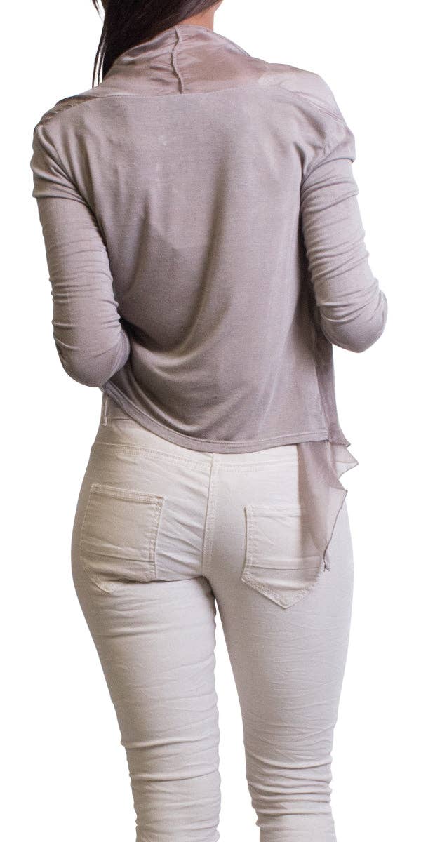 Gigi Moda - Wholesale Cardigan - Women's - Silk Front Cardigan9