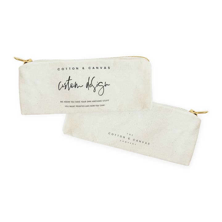 The Cotton & Canvas Co. - Wholesale Pencil Case/Pouch - Custom Pencil Case (Your Logo / Your Own Design)1