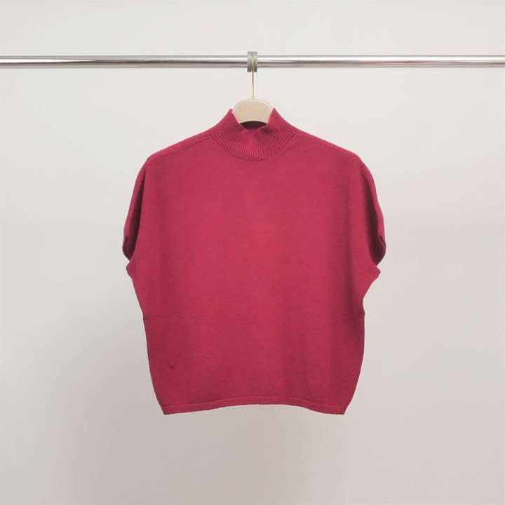 Cecile Wang - Wholesale Knit Sweater - Women's - Sleeveless high-neck top YF570333