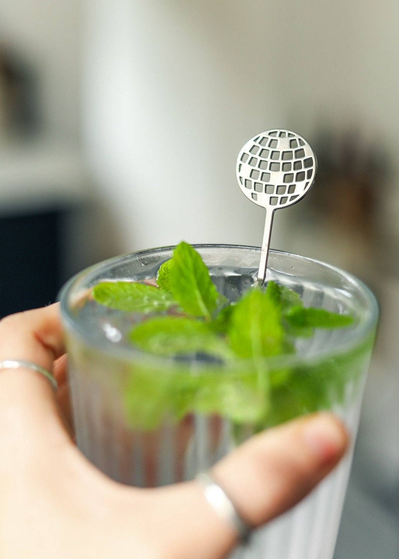 Pivot - Wholesale Drink Stirrer - Disco Ball Cocktail Stirrers - Set of 42