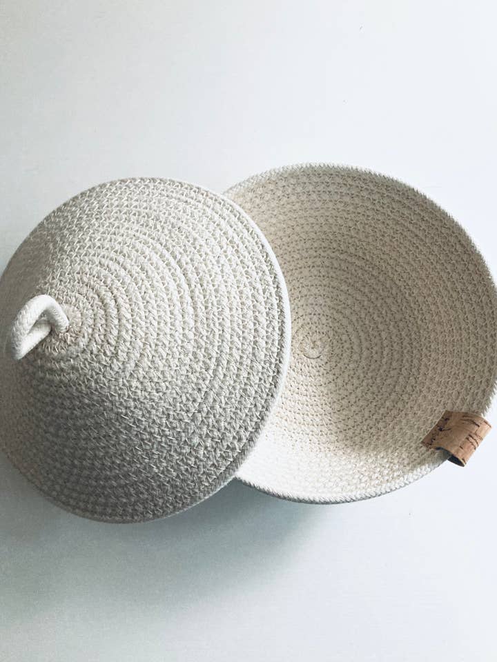 Korb aus Seilen mit Deckel für den Großhandel von Abena Designs