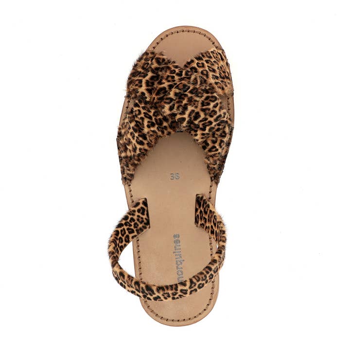 Avarca Neo Illueca Mini Leo – Sommelsandale mit Leopardenmuster für den Großhandel von Minorquines