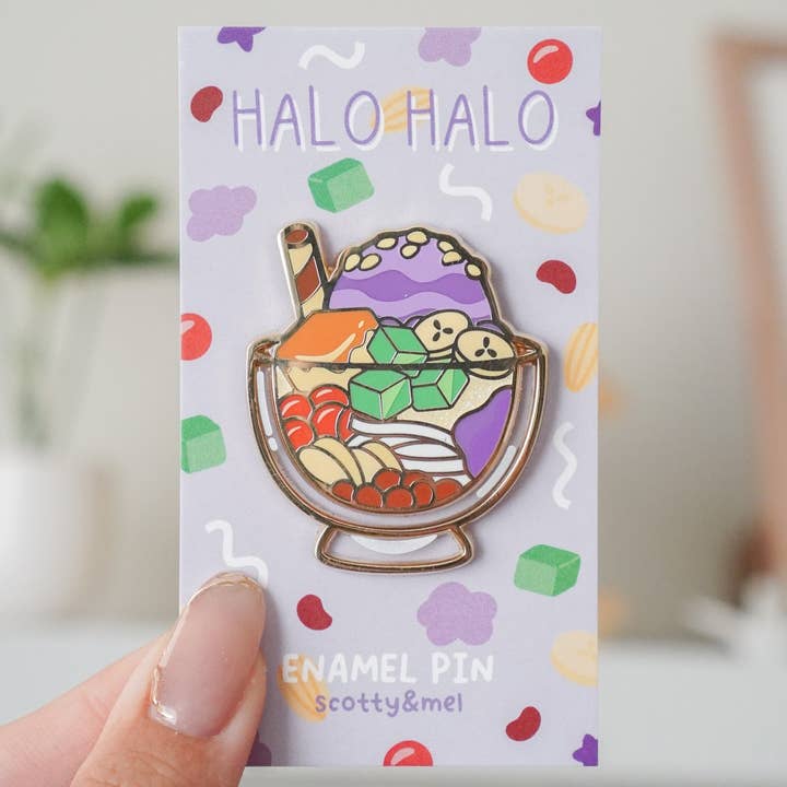 Épinglette en émail Halo pour la vente par Scotty&Mel