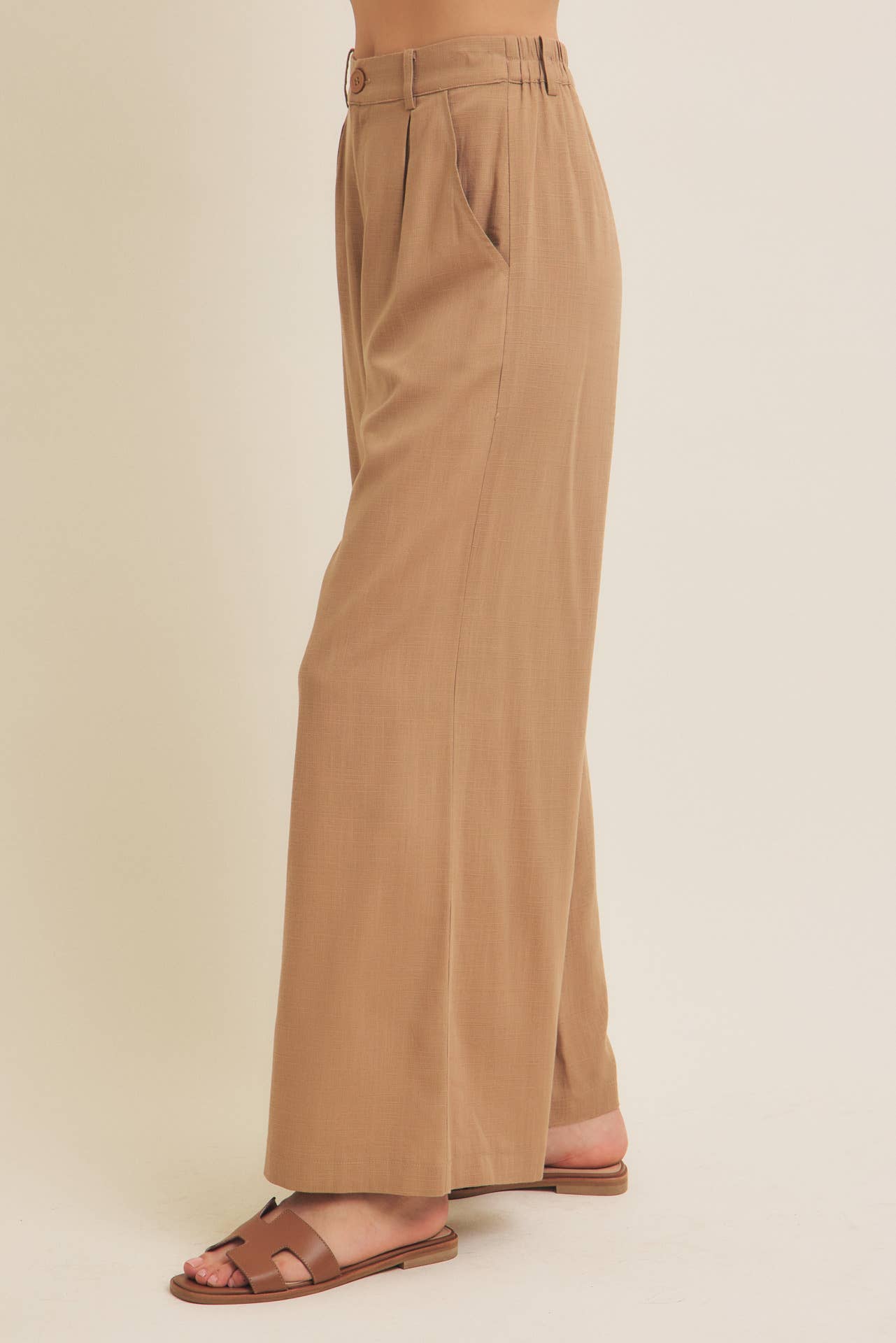 in february - Wholesale Pants - Women's - MINIMALIST MUSE DRAPEY WIDE-LEG LINEN TROUSERS5