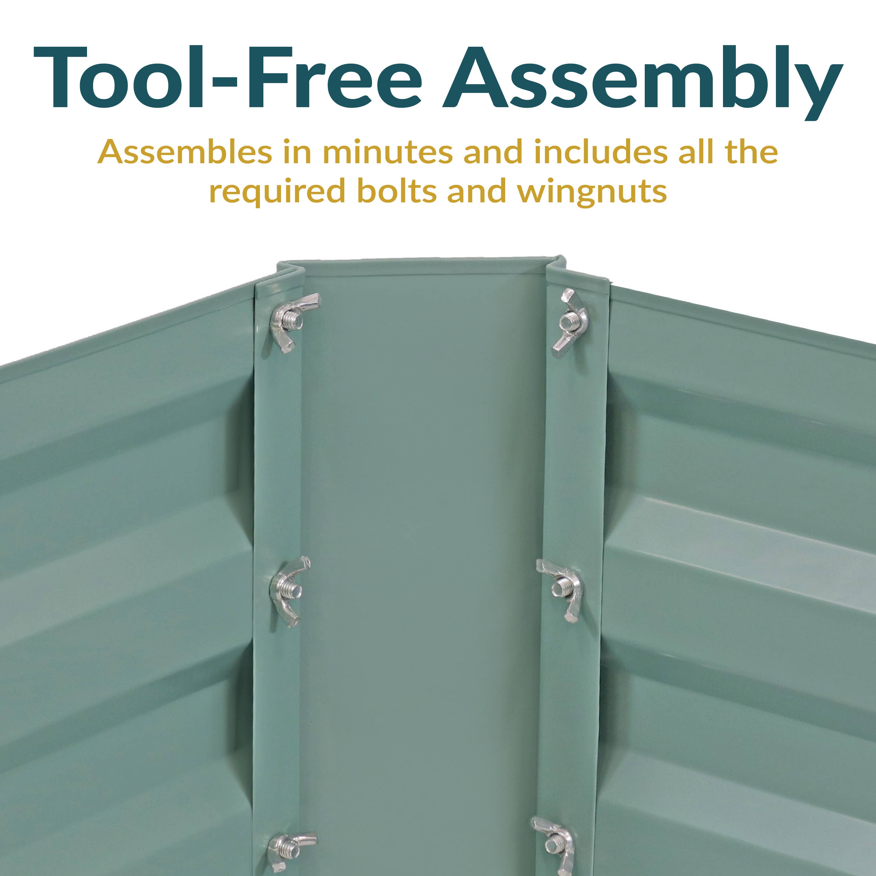 Sunnydaze Decor - Vente Jardinière - Lit de jardin surélevé en forme de L en acier galvanisé - Vert4