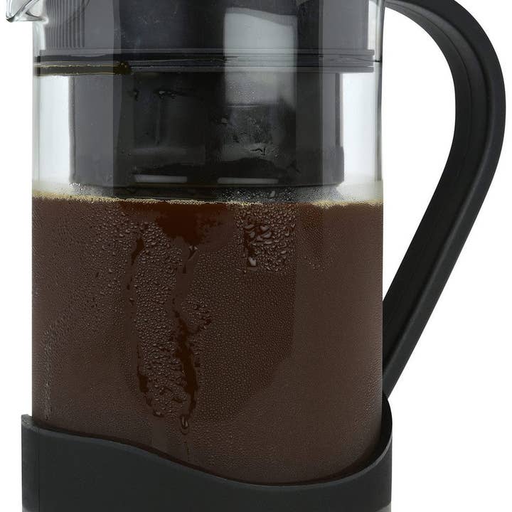 Spigo Cold Brew Coffee Maker with Borosilicate Glass Pitcher, Black, 1 Liter, 8x5 Inches for wholesale by ShopBobbys