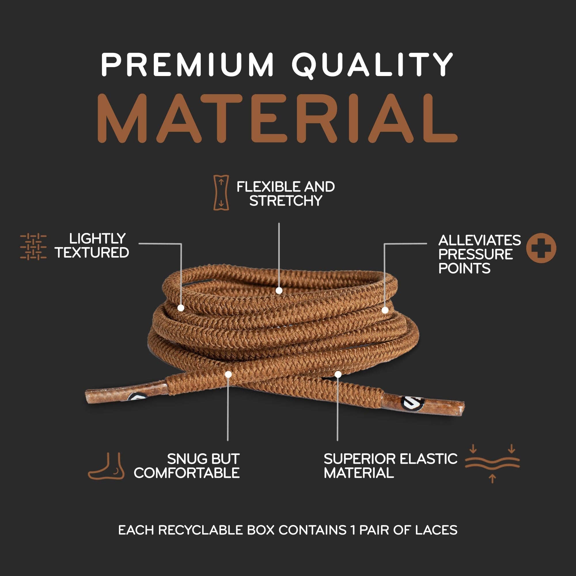 The Original Stretchlace - Wholesale Schoenveters - Uniseks - Ronde Elastische Rekbare Schoenveters17