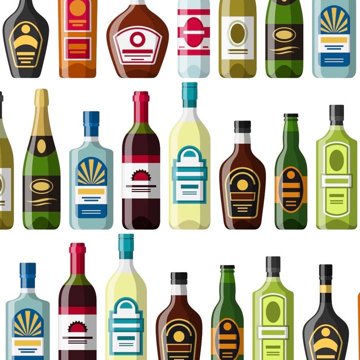 Stesha Party - Wholesale Flat Wrap - Beer Alcohol Liquor Mens Wrapping Paper1