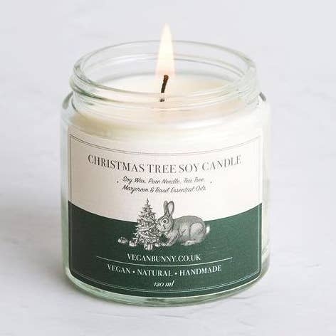 Sapin de Noël - bougie de Noël pour la vente par Veganbunny ltd