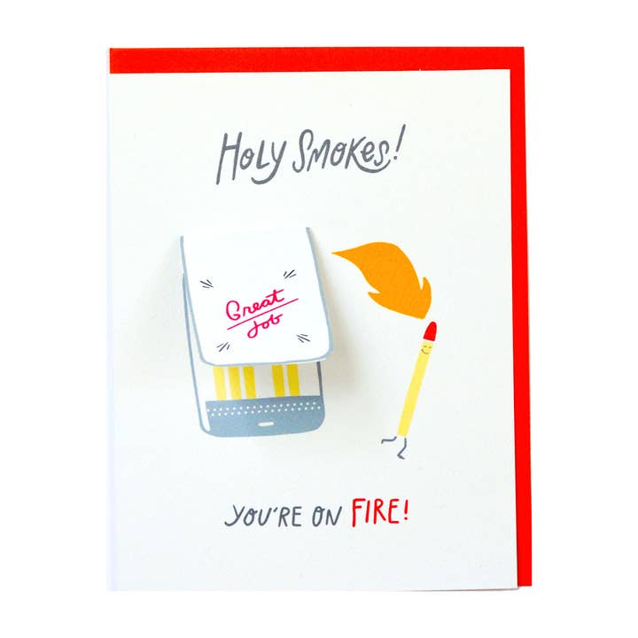 Cracked Designs – wholesale Congratulations card – Holy Smokes!
