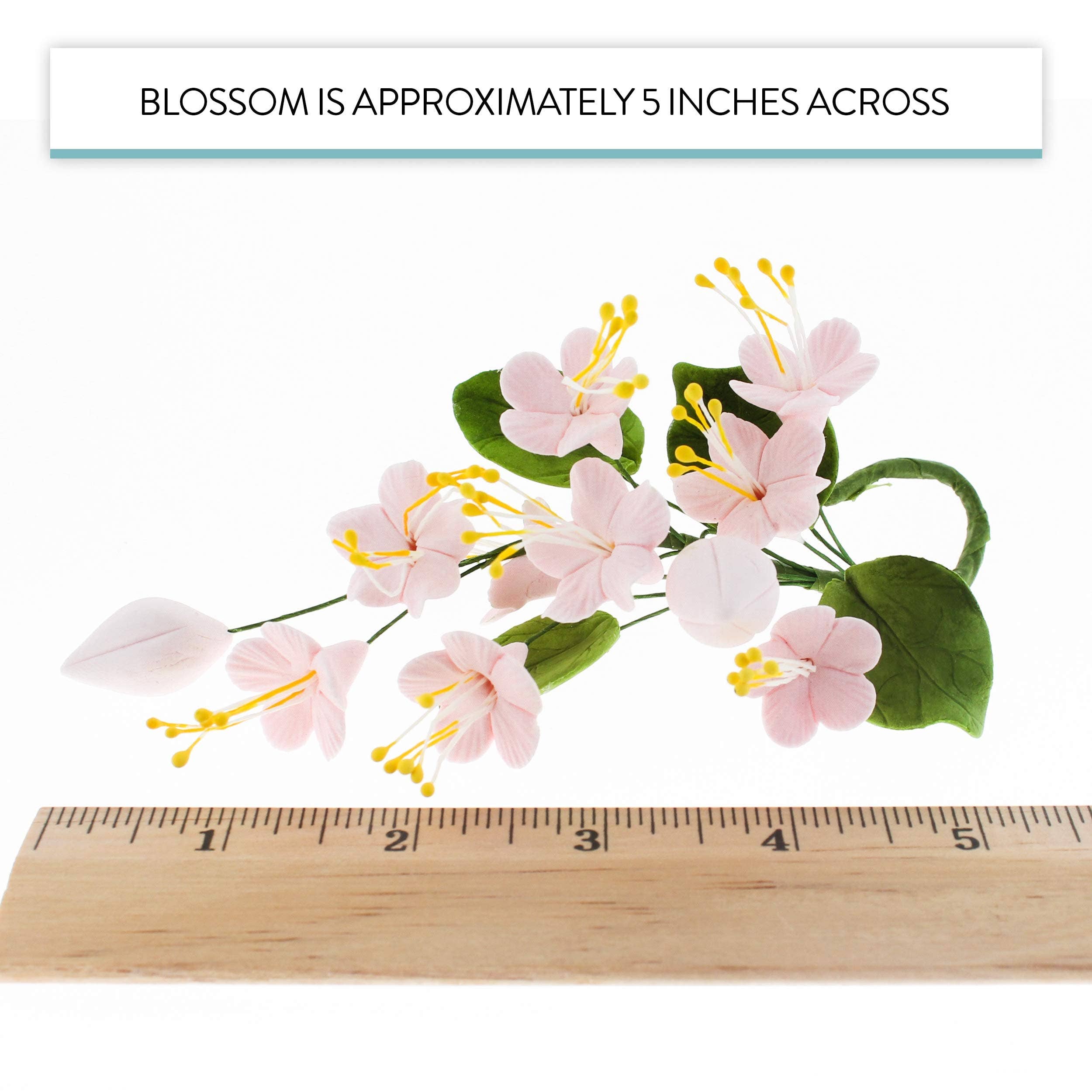 Global Sugar Art - Wholesale Cake/Cupcake Topper - Cherry Blossom Sugar Cake Flower Spray, by Global Sugar Art, Pink, 1 Count6