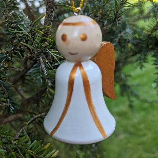 Adorno de madera con forma de ángel para venta al por mayor de GSZ corporation DBA Gabriella's Gifts