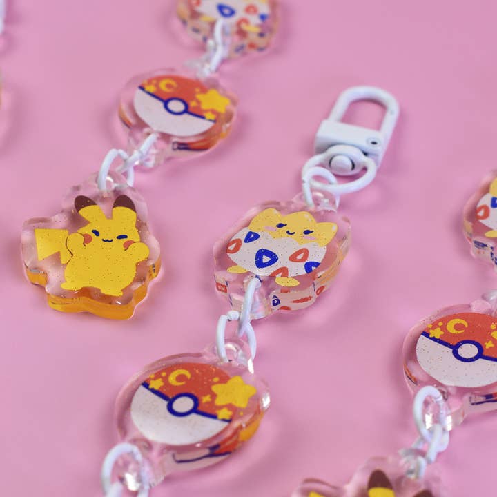 The Moonborn - Wholesale Keychain - Women's - Pikachu and Togepi Keychain Charm5
