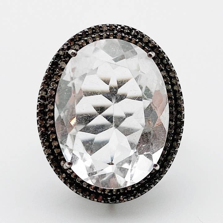 Quartz Diamond Ring for wholesale by Siena Jewelry