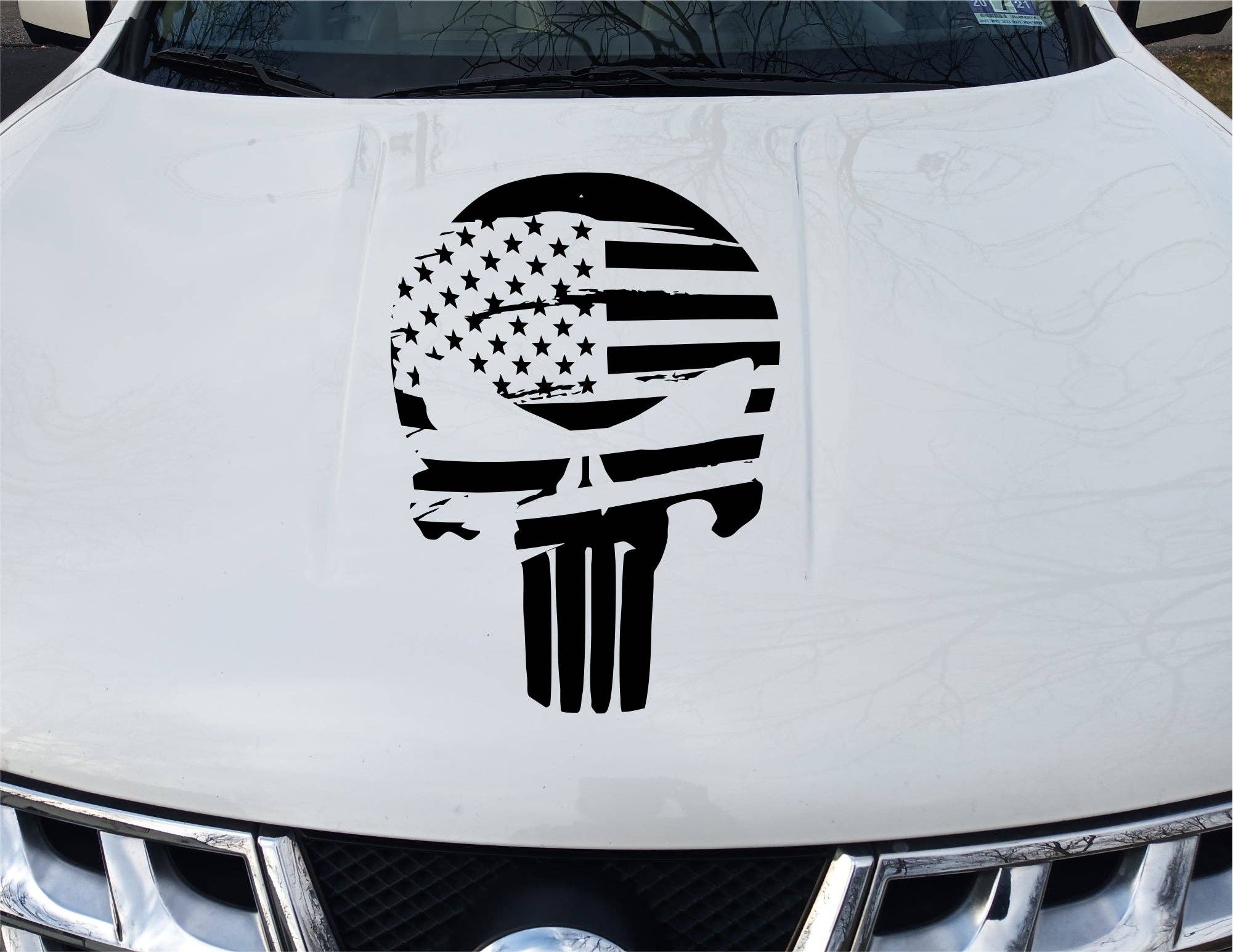 MonkeyFeetGraphics – Großhandel Aufkleber – The Punisher Vinyl-Aufkleber für Auto, Van, LKW, Fensteraufkleber2