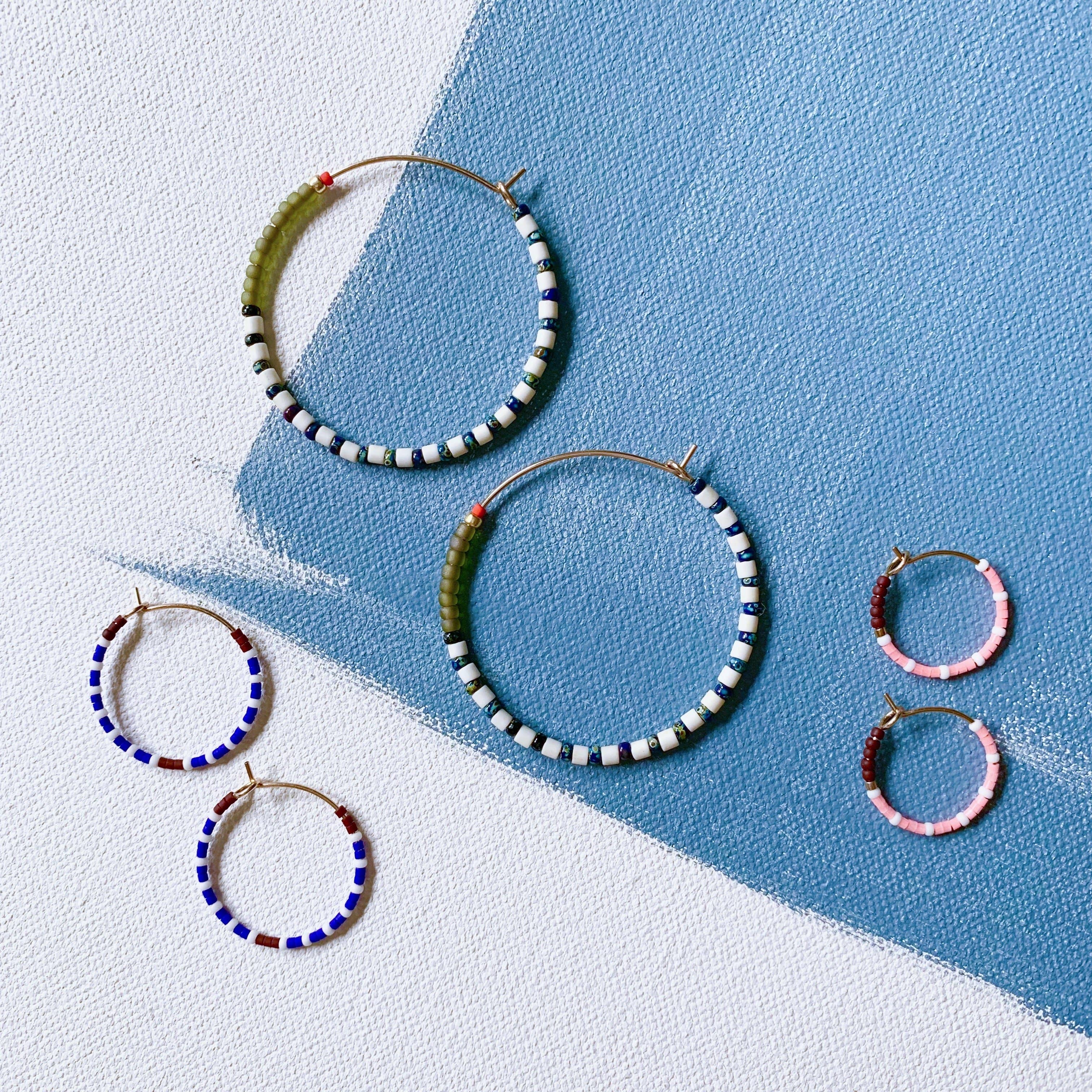 Alice Rise - Wholesale Hoop Earrings - Little Colorloop in Berry2