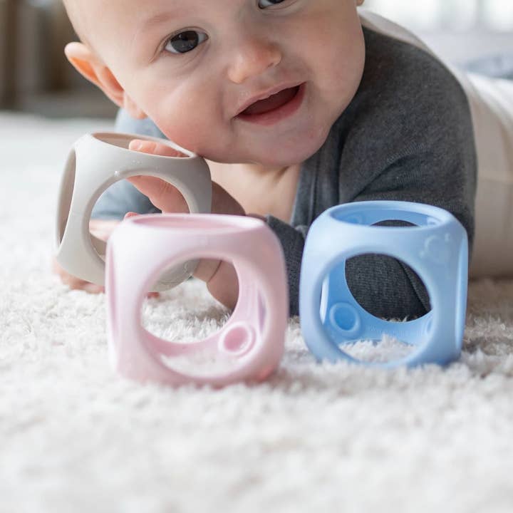 Fat Brain Toy Co. - Vente Balle d'éveil sensoriel – bébé - Jouet sensoriel Oibo par MOLUK - Pastels0