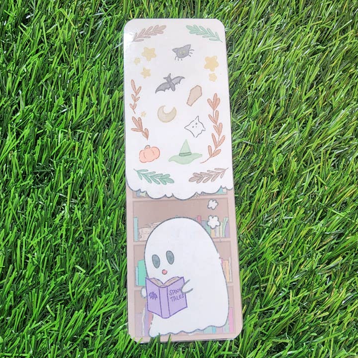 Ghostie Bookworm Bookmark for wholesale by Secret Sheepie