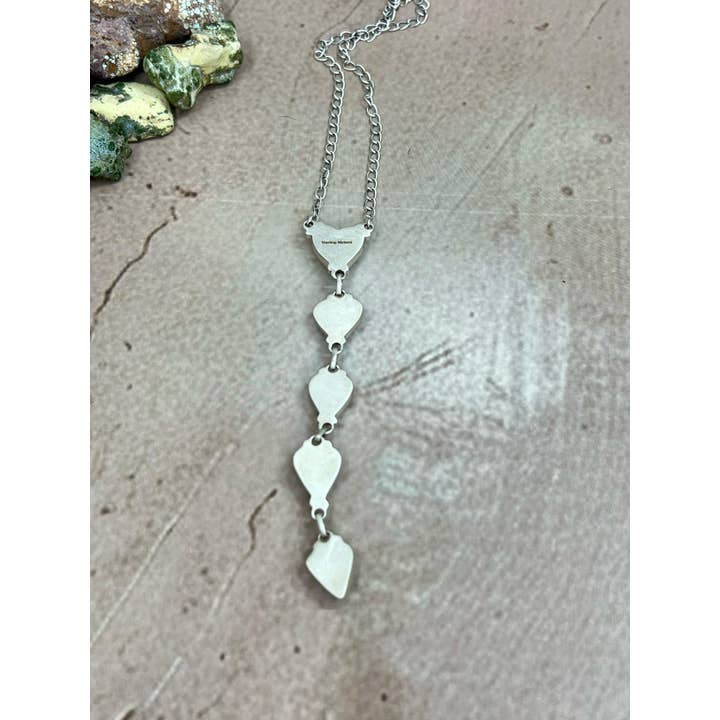 Nizhonitradersllc - Wholesale Pendant/Charm Necklace - Handmade Sterling Silver Palomino Turquoise Necklace with Signed Nizhoni5