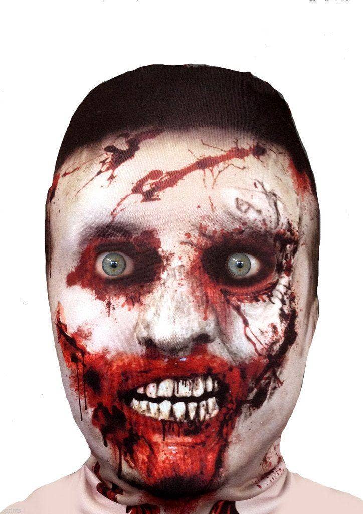 Wild Star Hearts - Wholesale Costume - Men's - FACE SKINZ - 3D effect Zombie - Face Mask0