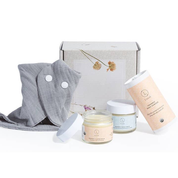 Økologisk nyfødt gavesæt - velkommen lille én! for engroshandel hos Lizush Creations
