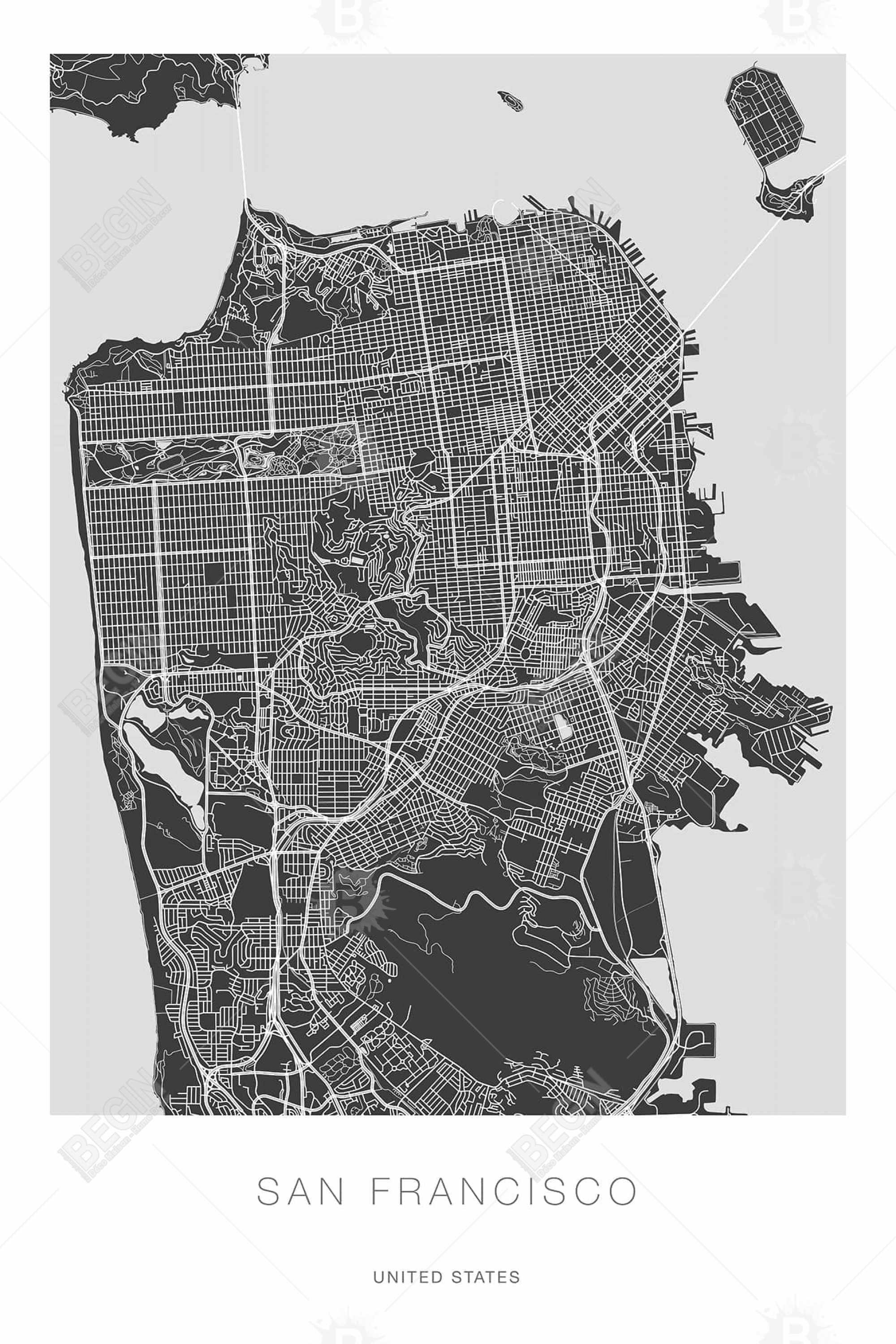 White San francisco graphic map - 252119bd694915509c94eb02f8c5400b6dd5f108204e1da3d3a446f8a2bd041b 