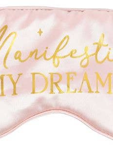 Satin Eye Mask - Manifesting my Dreams for wholesale by Sansaara Living